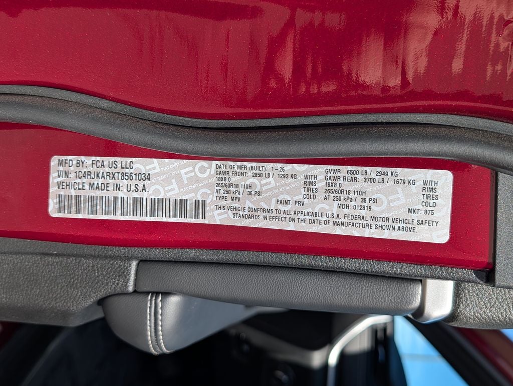 2026 Jeep Grand Cherokee L Altitude