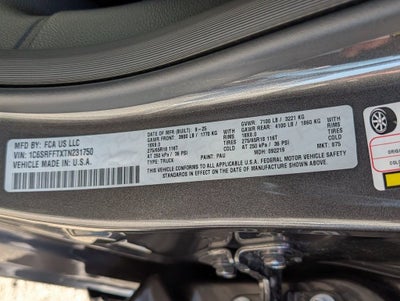 2026 RAM 1500 Big Horn/Lone Star